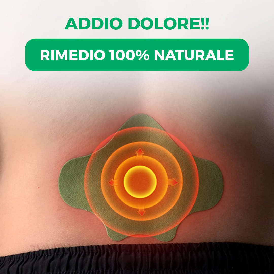 OrtoPlus™ - Cerotti Termici Riscaldanti per Zona Lombare | Con Estratti Naturali - 12 Pezzi