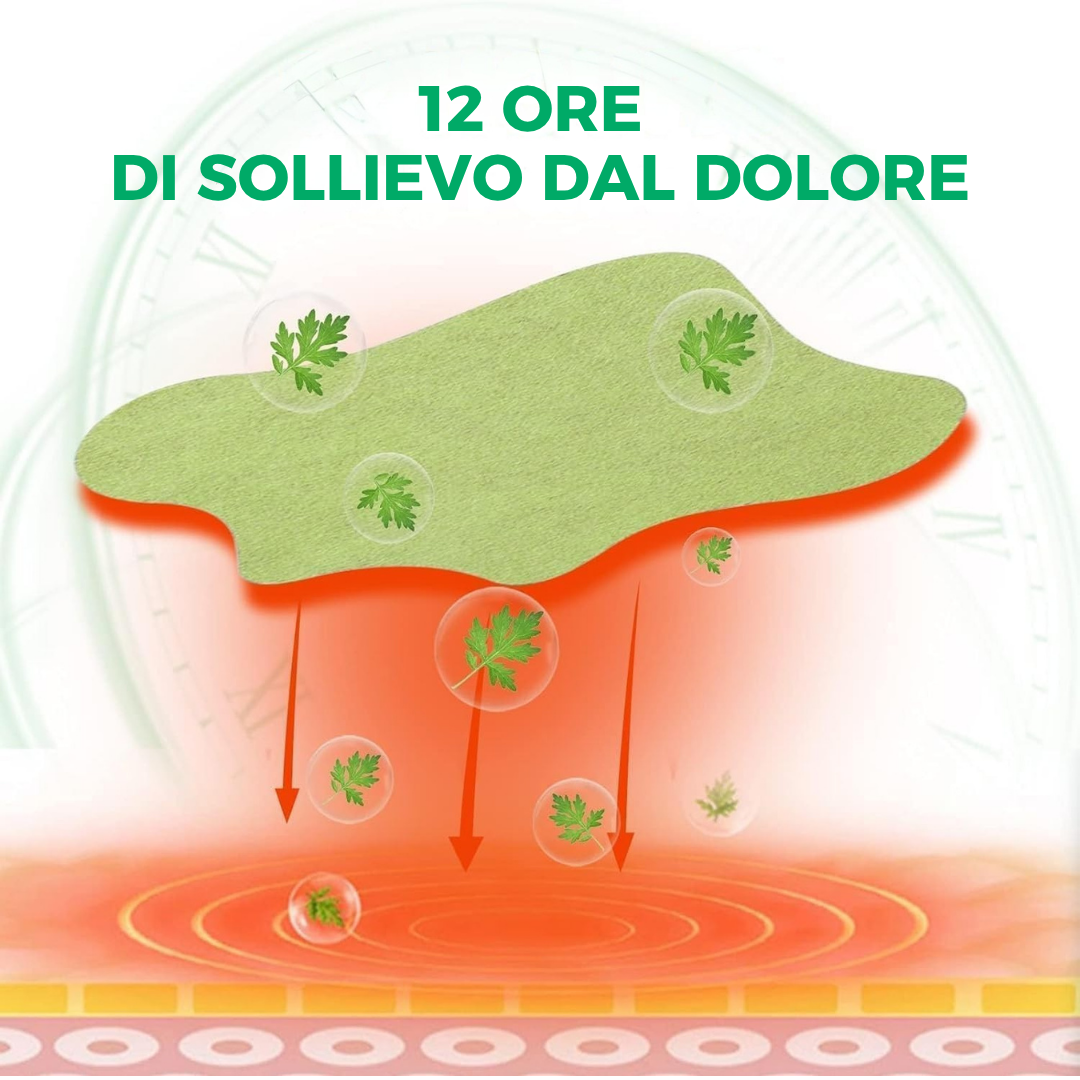 OrtoPlus™ - Cerotti Termici Riscaldanti per Zona Lombare | Con Estratti Naturali - 12 Pezzi