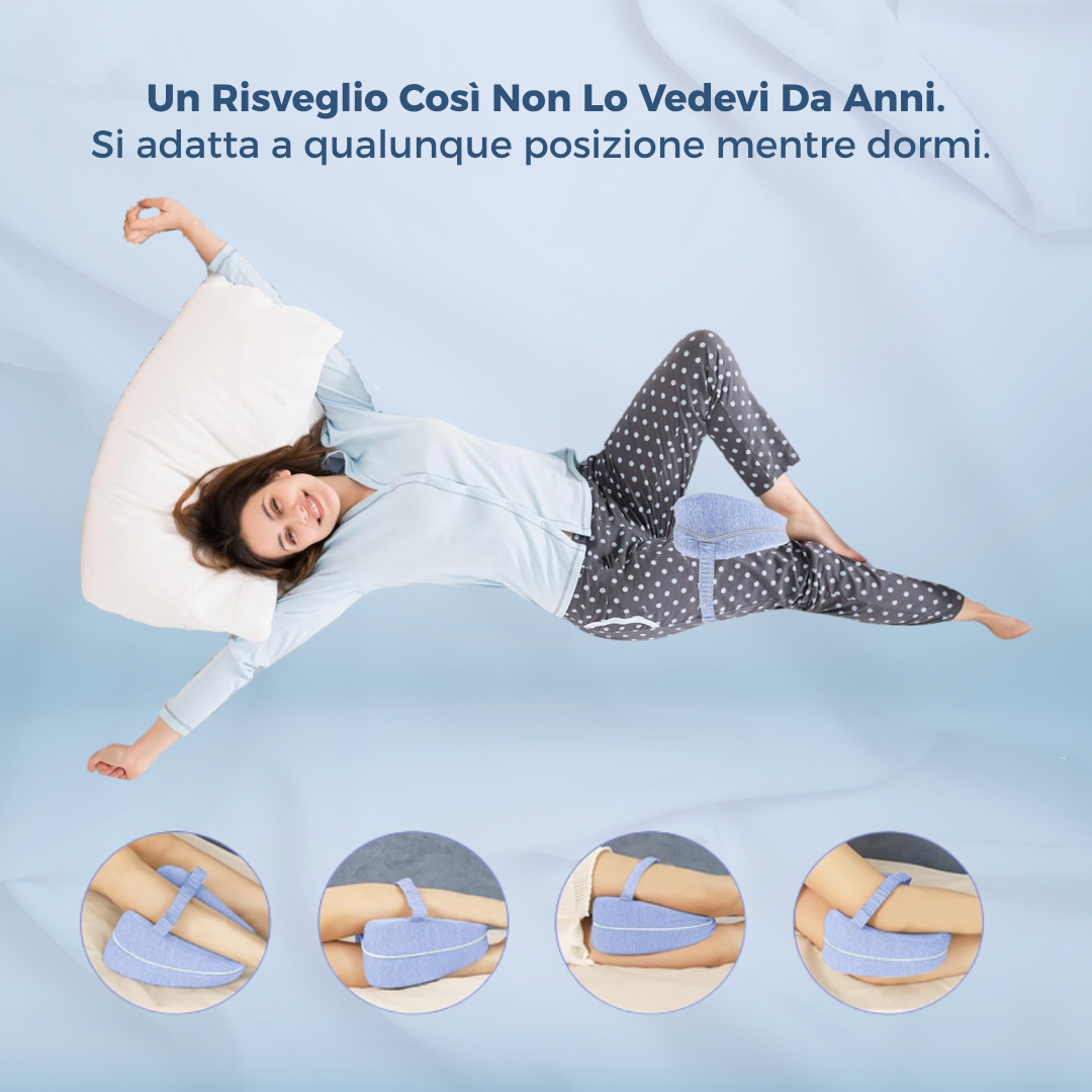 OrtoPlus™ - Cuscino Ortopedico Memory Foam per Gambe | Supporto Posturale per Dormire sul Fianco