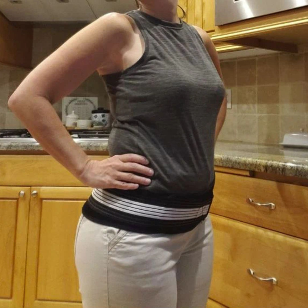 OrtoPlus™ - Cintura Lombare Supporto Schiena | Cintura Posturale Regolabile per Lavoro e Sport