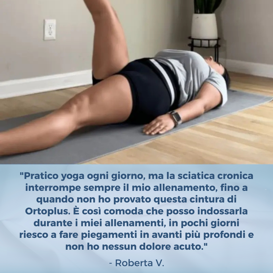 OrtoPlus™ - Cintura Lombare Supporto Schiena | Cintura Posturale Regolabile per Lavoro e Sport